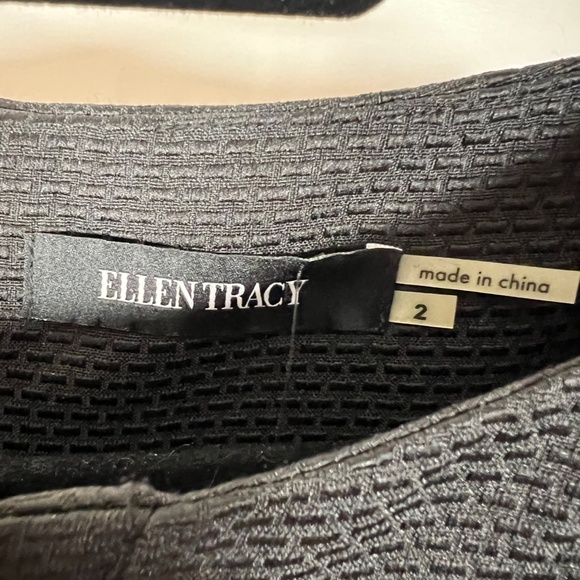 Ellen Tracy Black Dress with Gold Zipper and Gold Rivets (02) - Picture 10 of 10